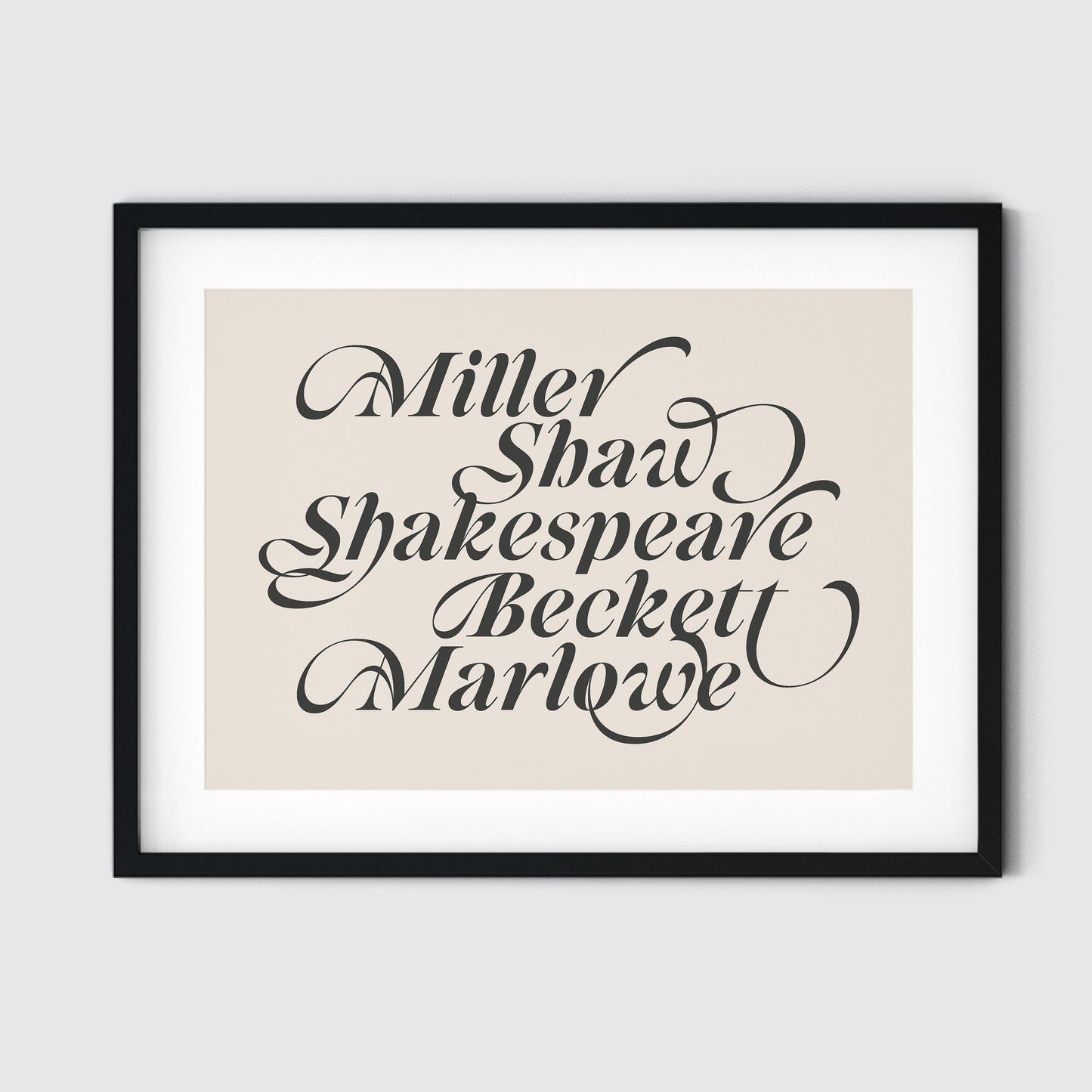 Greatest Male Playwrights Art Print