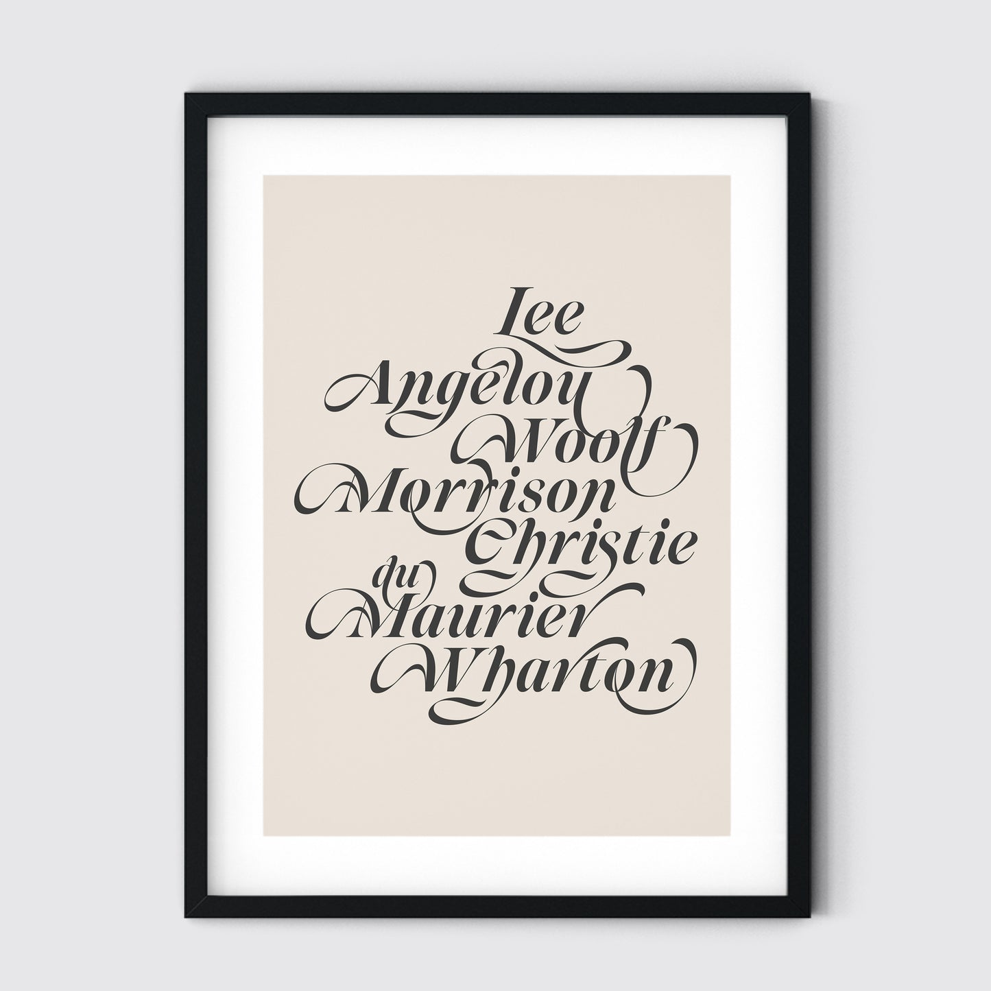 20th Century Female Writers Art Print