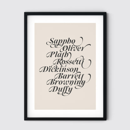 Female Poets Art Print