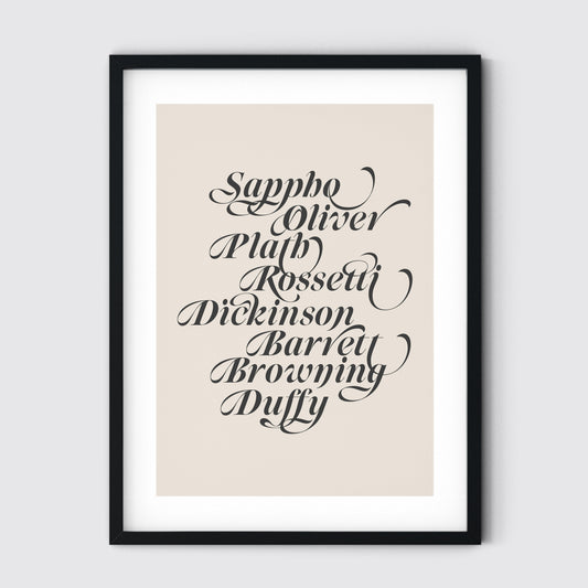 Female Poets Art Print