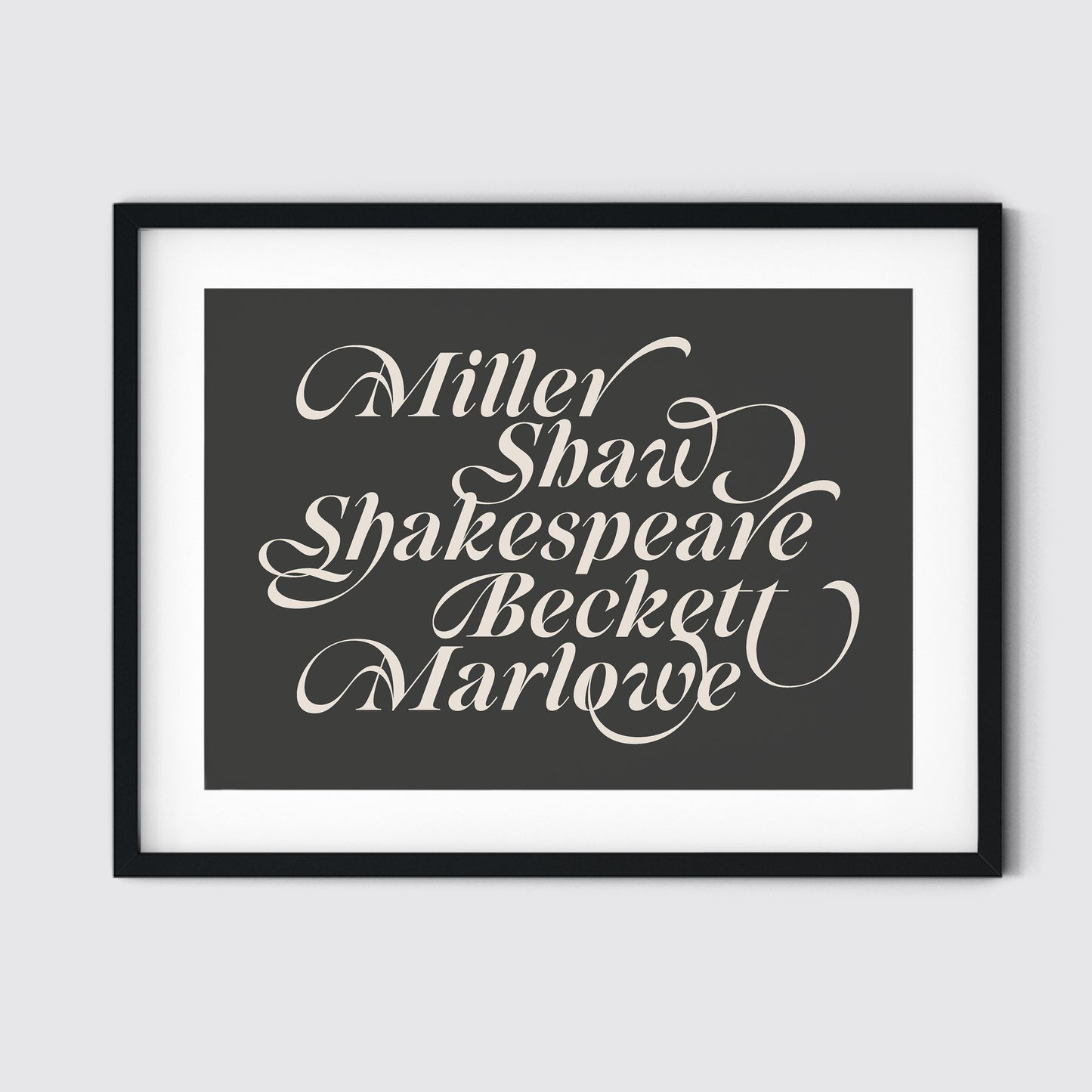 Greatest Male Playwrights Art Print