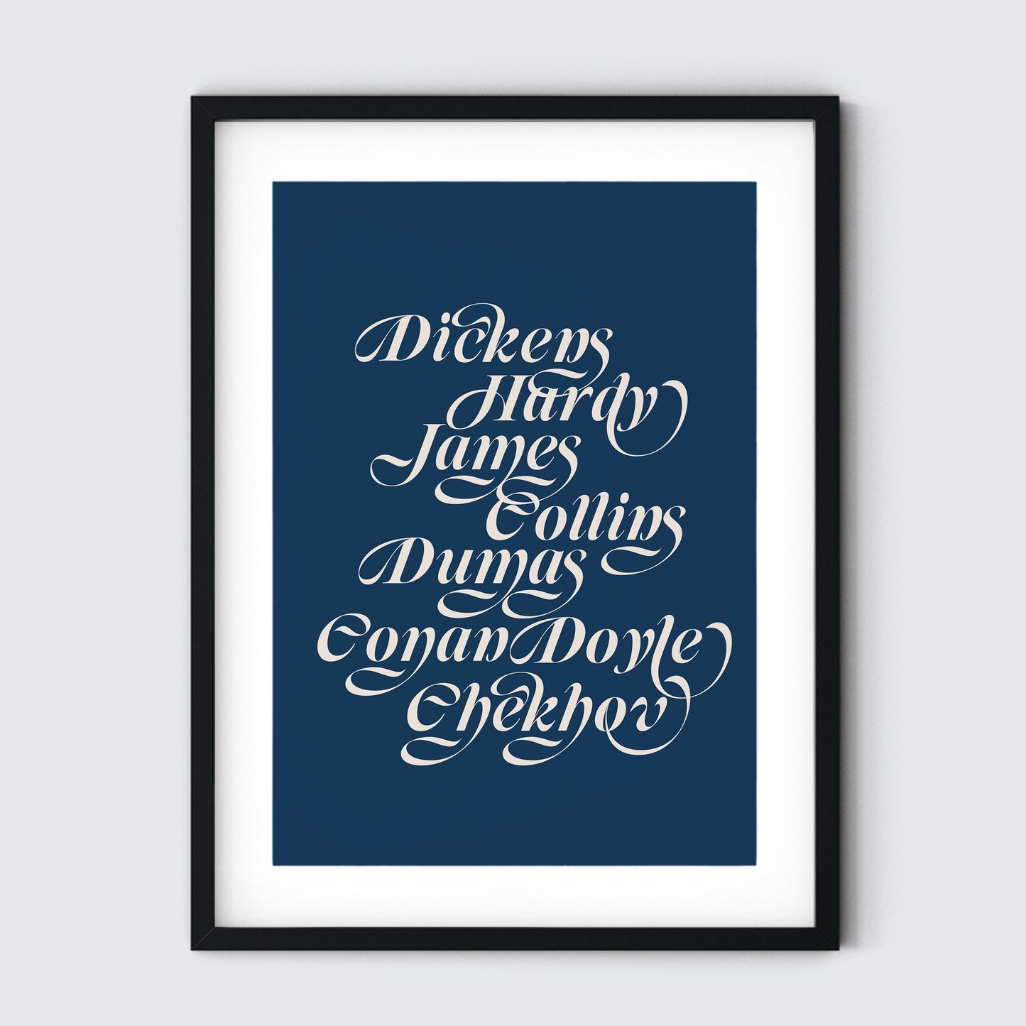 19th Century Male Writers Art Print