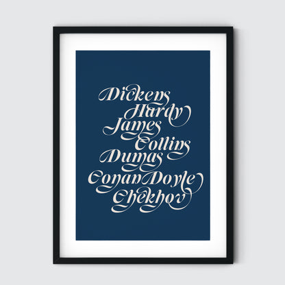 19th Century Male Writers Art Print