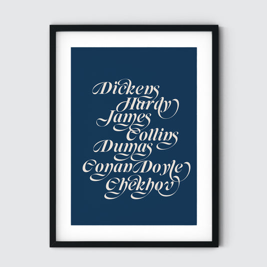 19th Century Male Writers Art Print