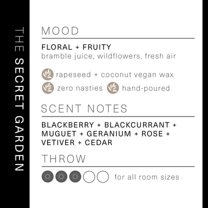 The Secret Garden - Floral Scented Book Candle