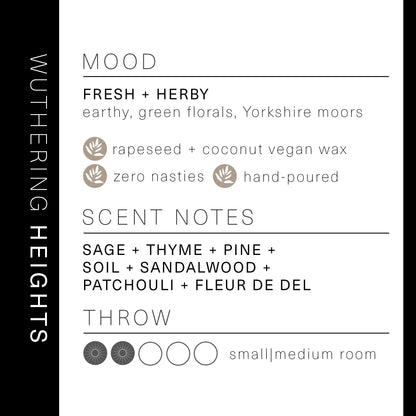 Wuthering Heights - Literary Candle Inspired by Brontë