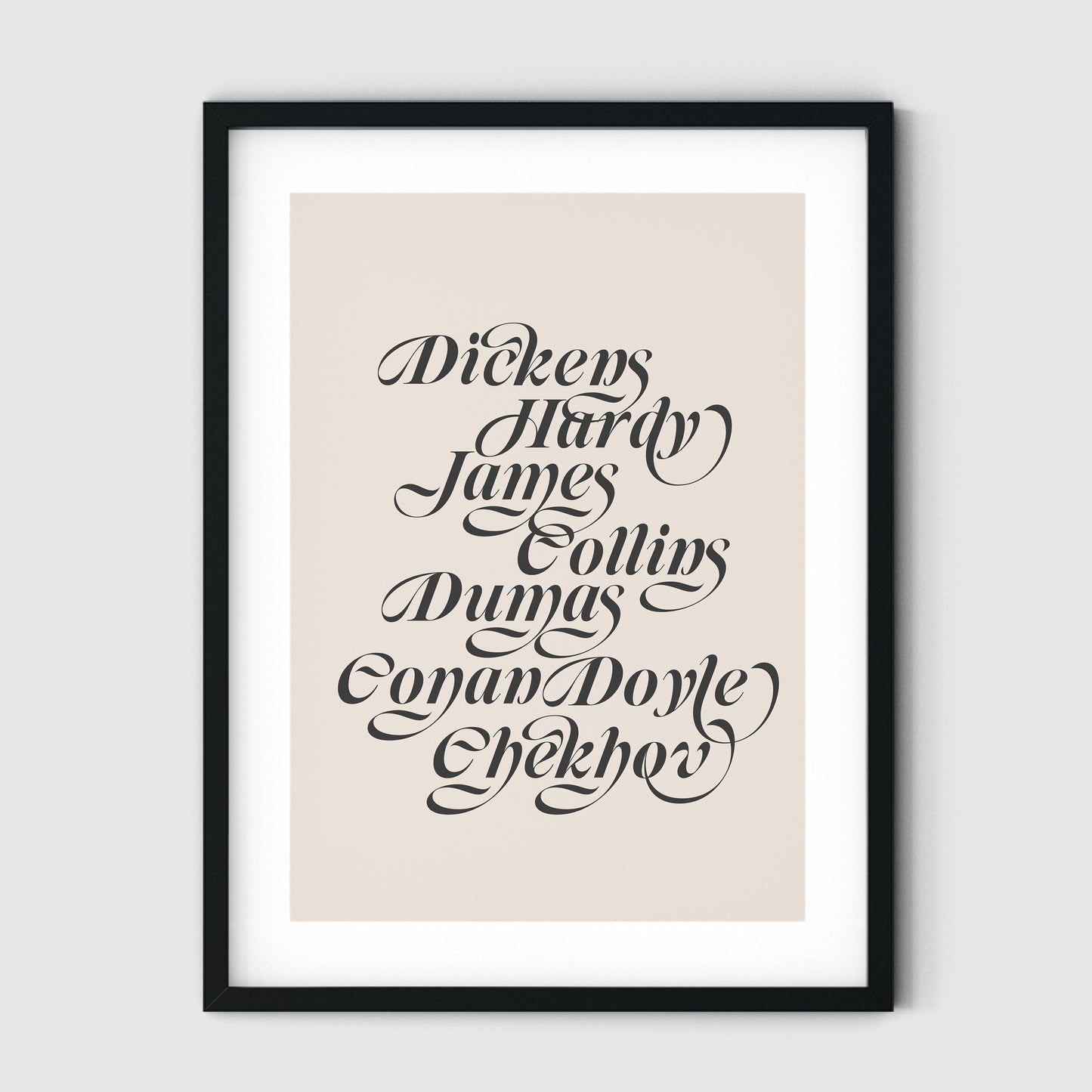 19th Century Male Writers Art Print