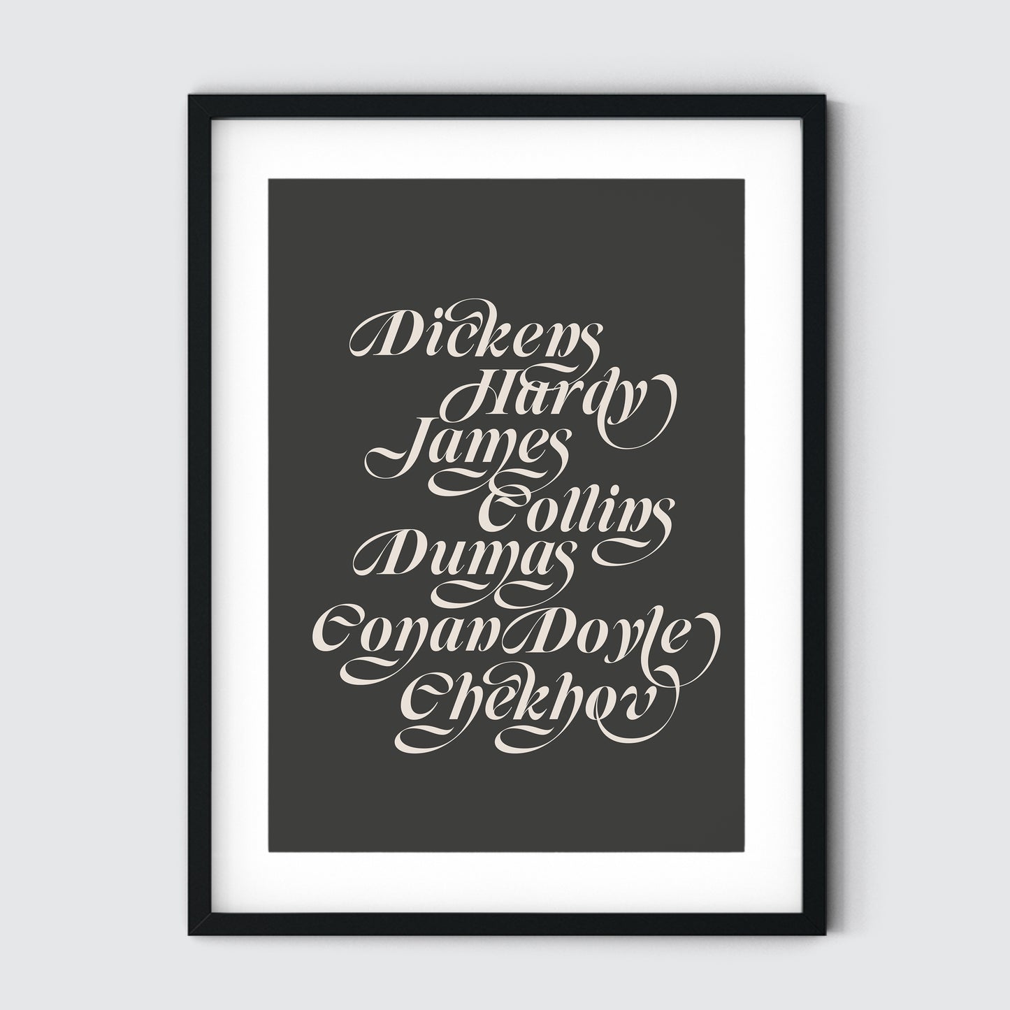 19th Century Male Writers Art Print