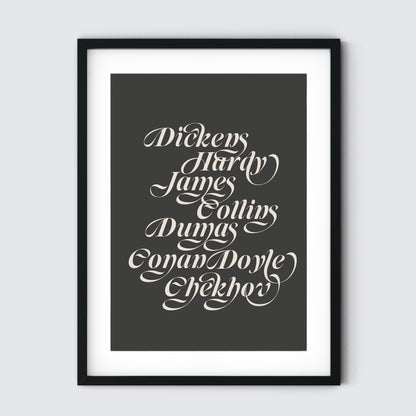 19th Century Male Writers Art Print