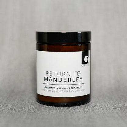 Return to Manderley - Rebecca Inspired Book Candle