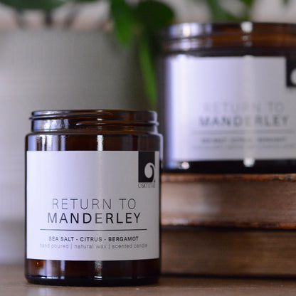 Return to Manderley - Rebecca Inspired Book Candle