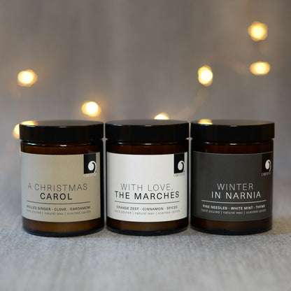 With Love, The Marches - Little Women Inspired Book Candle